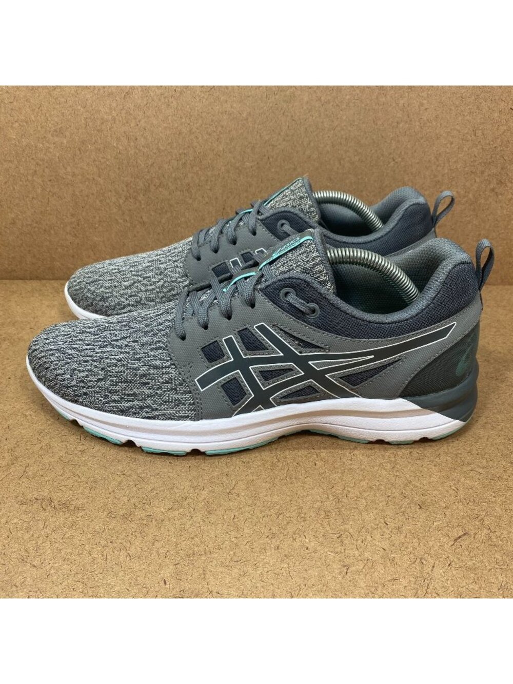 Asics Womens Gel-Torrannce Size 11 Gray Teal Running Shoes Lightweight Athletic